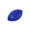 Brosche 35x20x11 mm Maus blau-transparent glänzend mit hellblauem Auge Kunststoff