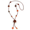 Kette 30mm Spiralperle Kunststoff Alu-Ankerkette kupferfarben 90cm