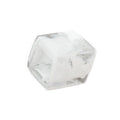 Tuchring 45x36x18 mm Sechseck weiß-transparent glänzend Kunststoff