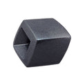 Tuchring 45x36x18 mm Sechseck grau-anthrazit-metallic glänzend Kunststoff