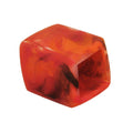 Tuchring 45x36x18 mm Sechseck rot-marmoriert glänzend Kunststoff