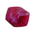 Tuchring 45x36x18 mm Sechseck lila-pink-marmoriert glänzend Kunststoff
