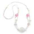 Kette, weiß-rosa, Blütenkelch