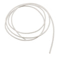 Lederband Rundschnur Rindleder 2mm weiß gefärbt ca. 1m
