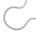 Kette 1,4 mm Flachpanzerkette 2x diamantiert Silber 925 50 cm