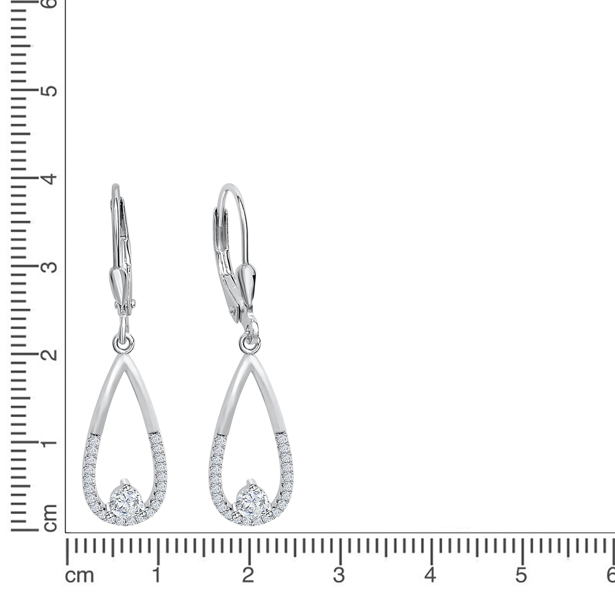 Ohrhänger 925 Silber Zirkonia