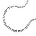 Kette 1,7 mm Flachpanzerkette 2x diamantiert Silber 925 60 cm
