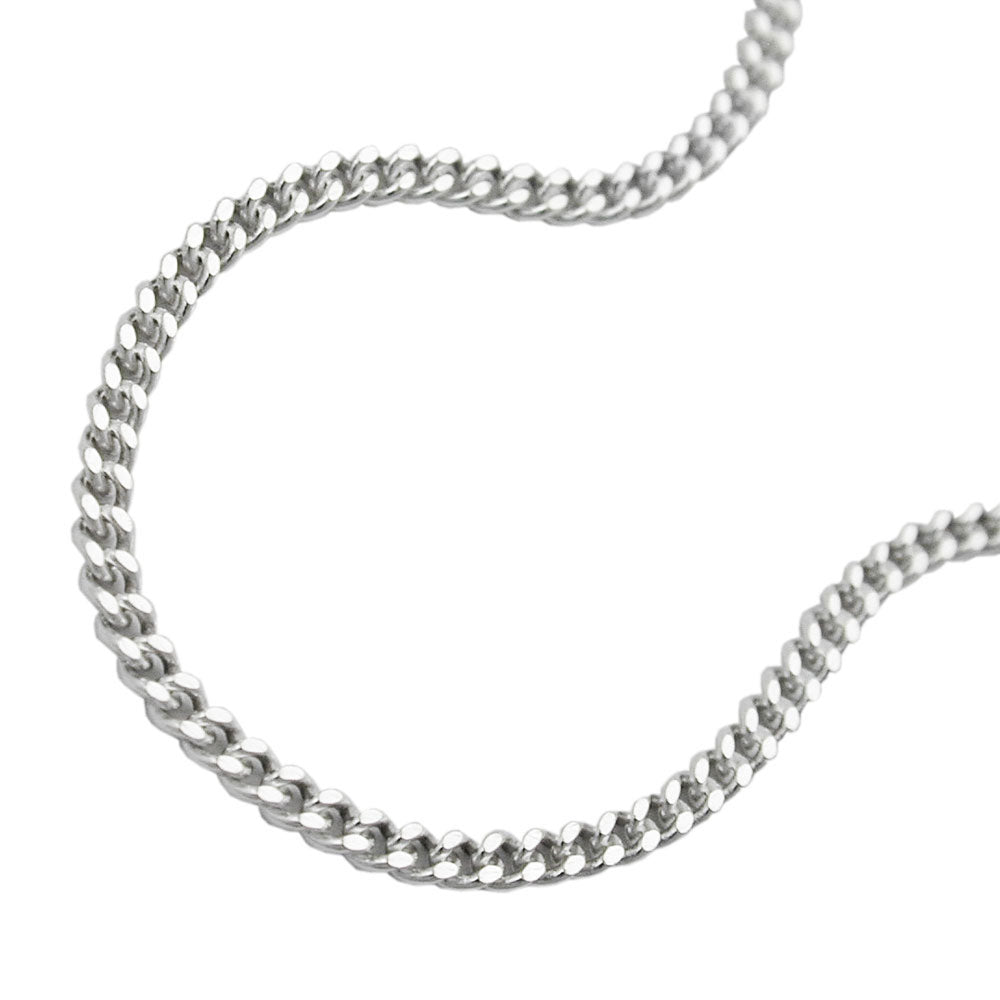 Kette 1,7mm Flachpanzerkette 2x diamantiert Silber 925 60cm