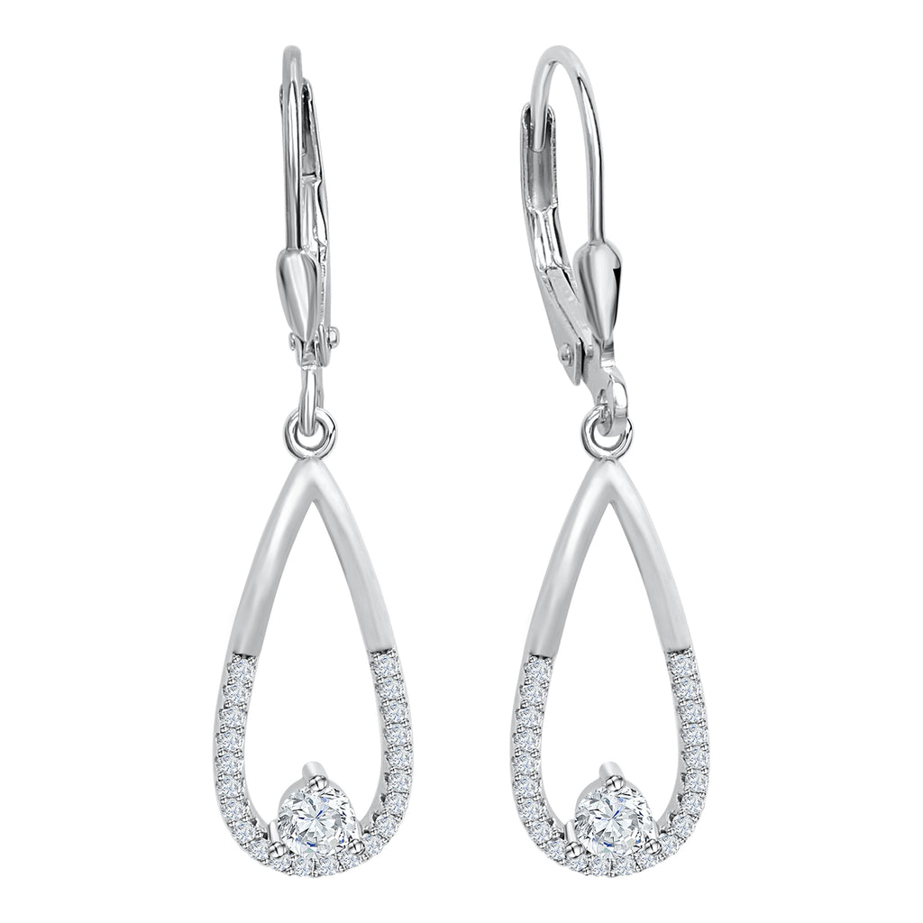 Ohrhänger 925 Silber Zirkonia