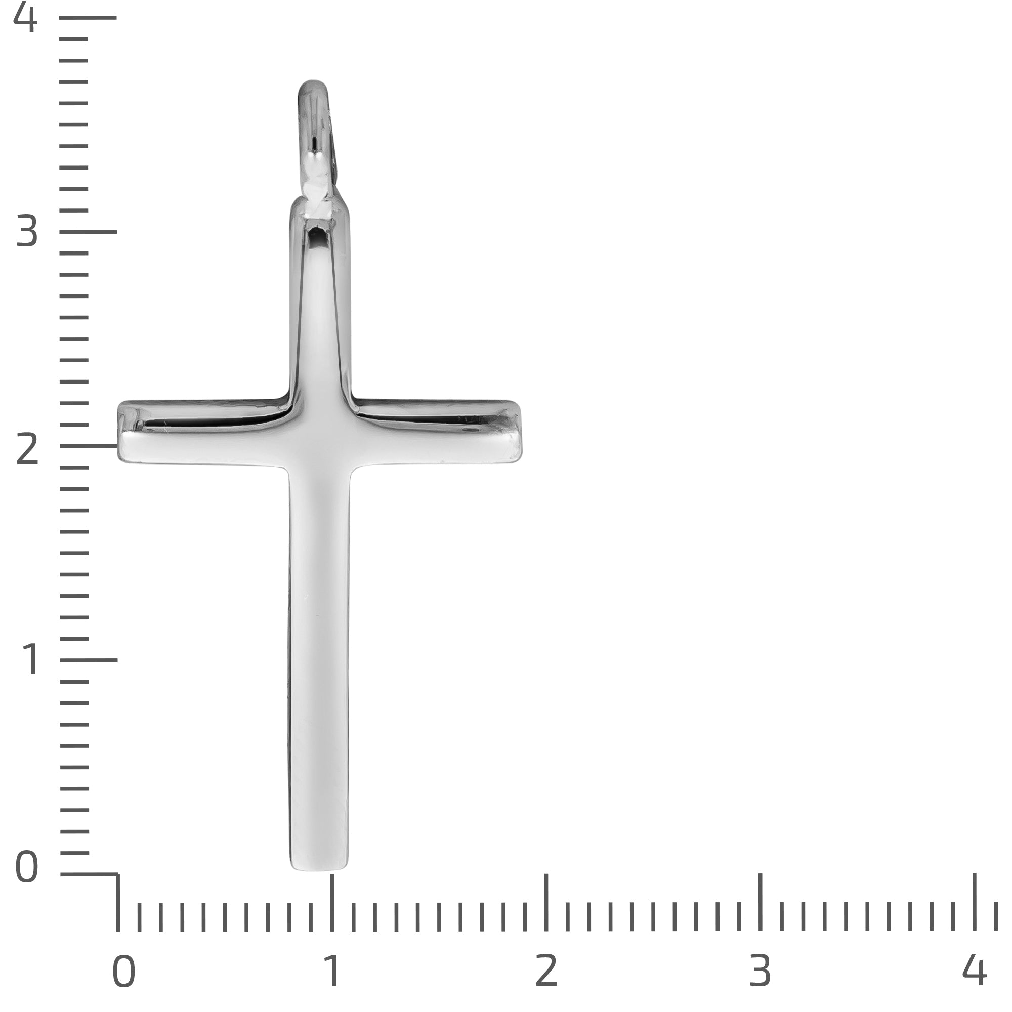 Anhänger 925 Silber rhodiniert Kreuz