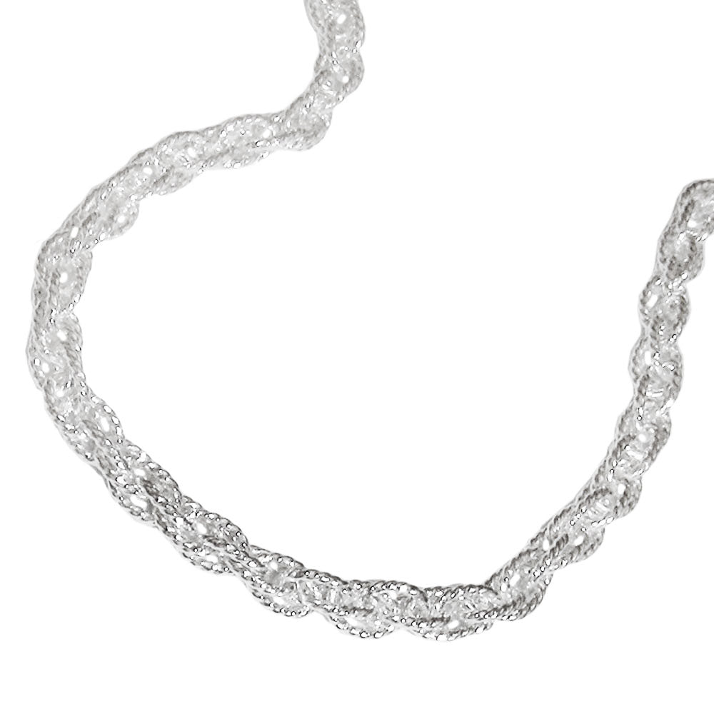 Kette Doppelanker 3mm Silber 925 45cm