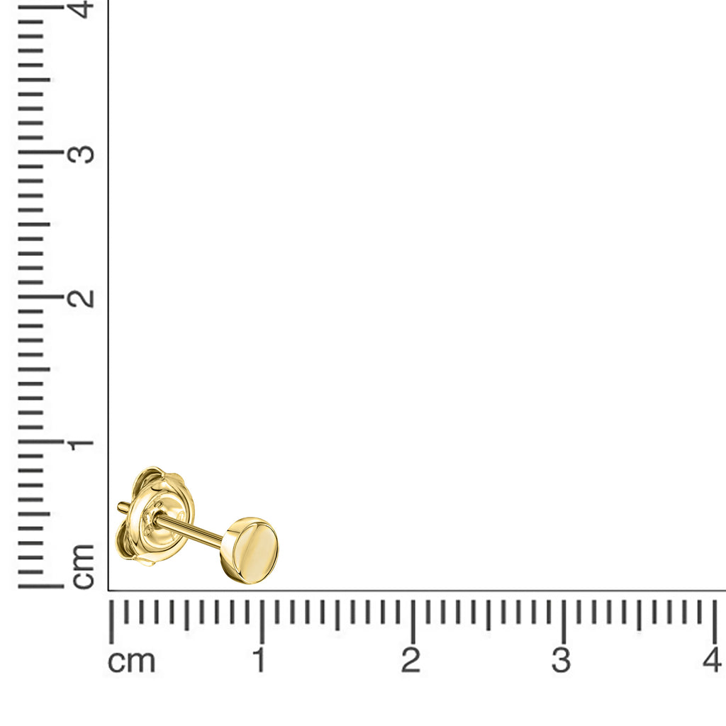 Ohrstecker 333 Gelbgold glanz