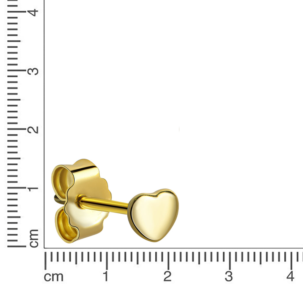 Ohrstecker 333 Gelbgold Motiv Herz