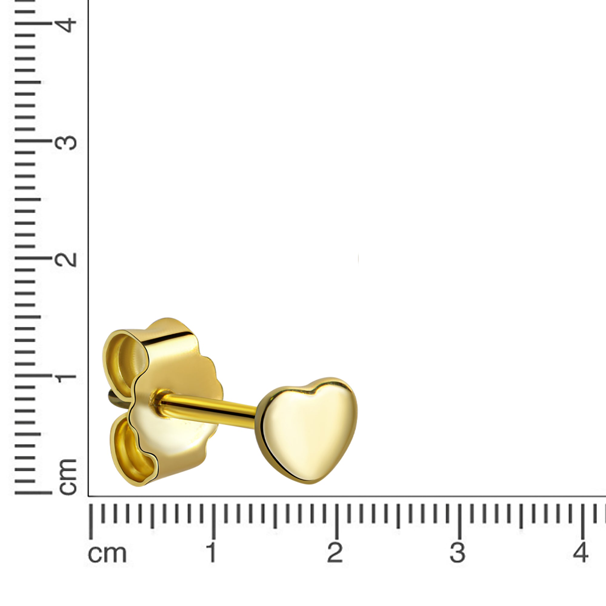 Ohrstecker 333 Gelbgold Motiv Herz