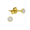 Ohrstecker 585 Gelbgold Zirkonia