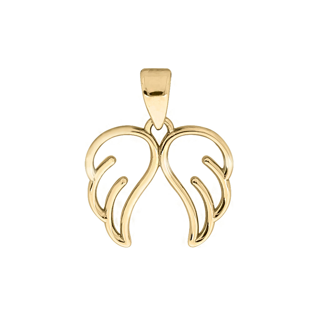 Anhänger 375 Gelbgold Motiv Engelsflügel