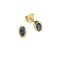 Ohrstecker 375 Gelbgold mit Safir