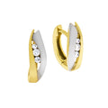 Klappcreolen 375 Gelbgold bicolor