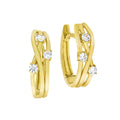 Klappcreolen 333 Gelbgold mit Zirkonia