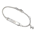 Armband 925 Sterling Silber glanz Pferd Gravur Namen 12 Buchstaben