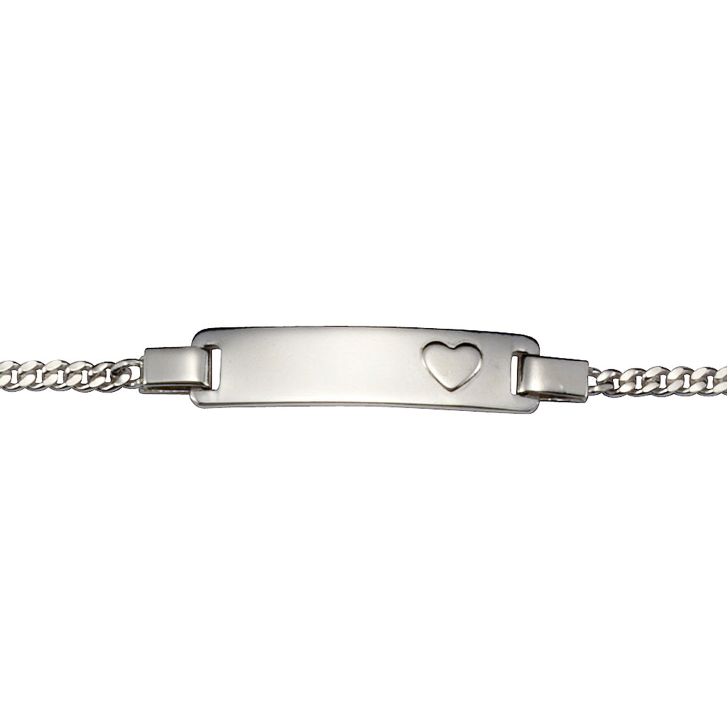 Armband 925 Sterling Silber glanz 14/16cm Herz Gravur Namen 8 Buchstaben