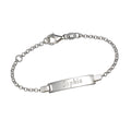 Armband 925 Sterling Silber glanz 18 cm Gravur Namen 8 Buchstaben