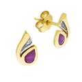 Ohrstecker 333 Gelbgold bicolor