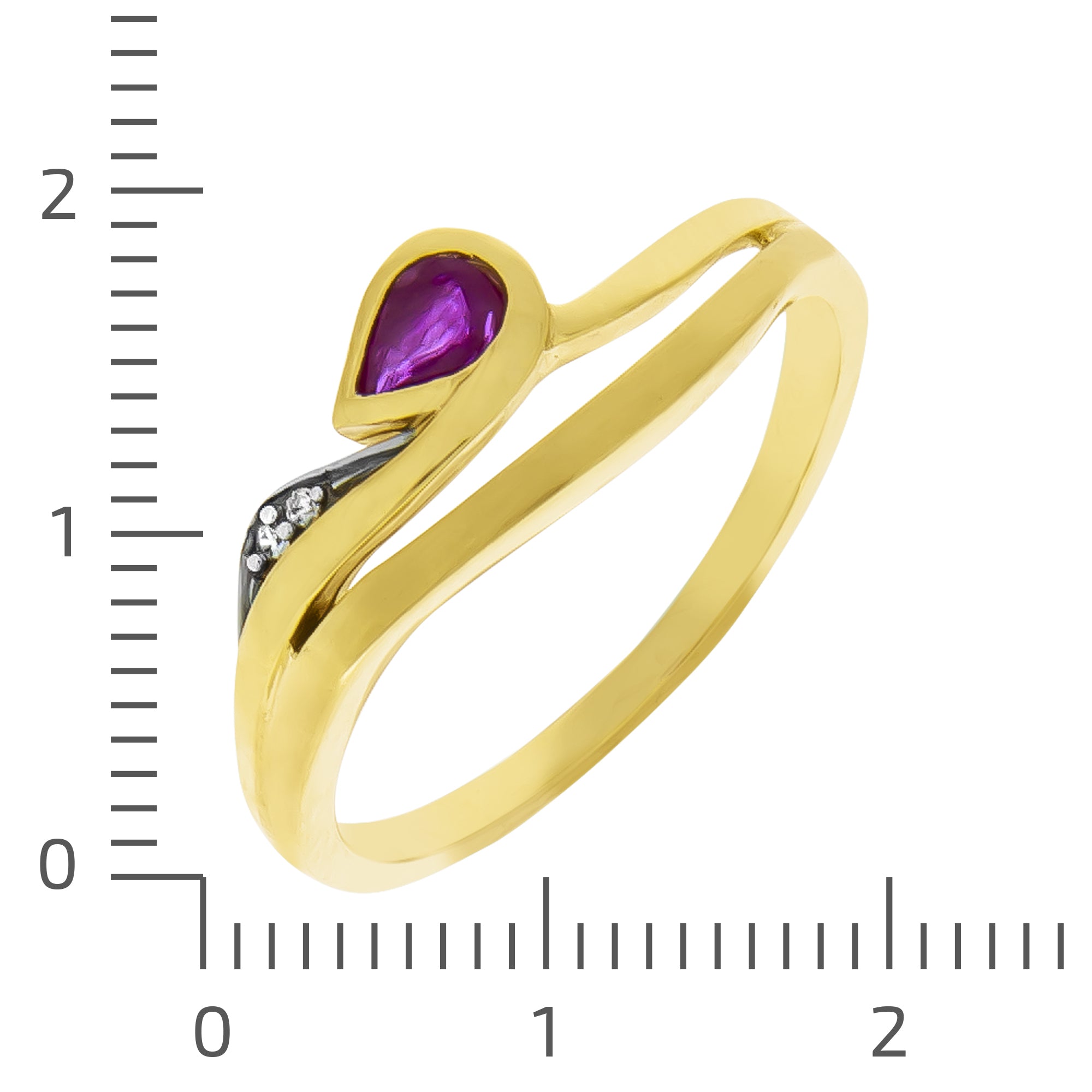 Ring 333 Gelbgold bicolor