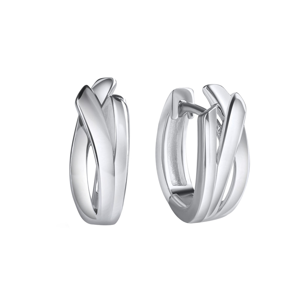 Klappcreolen 925-Sterling Silber rhodiniert