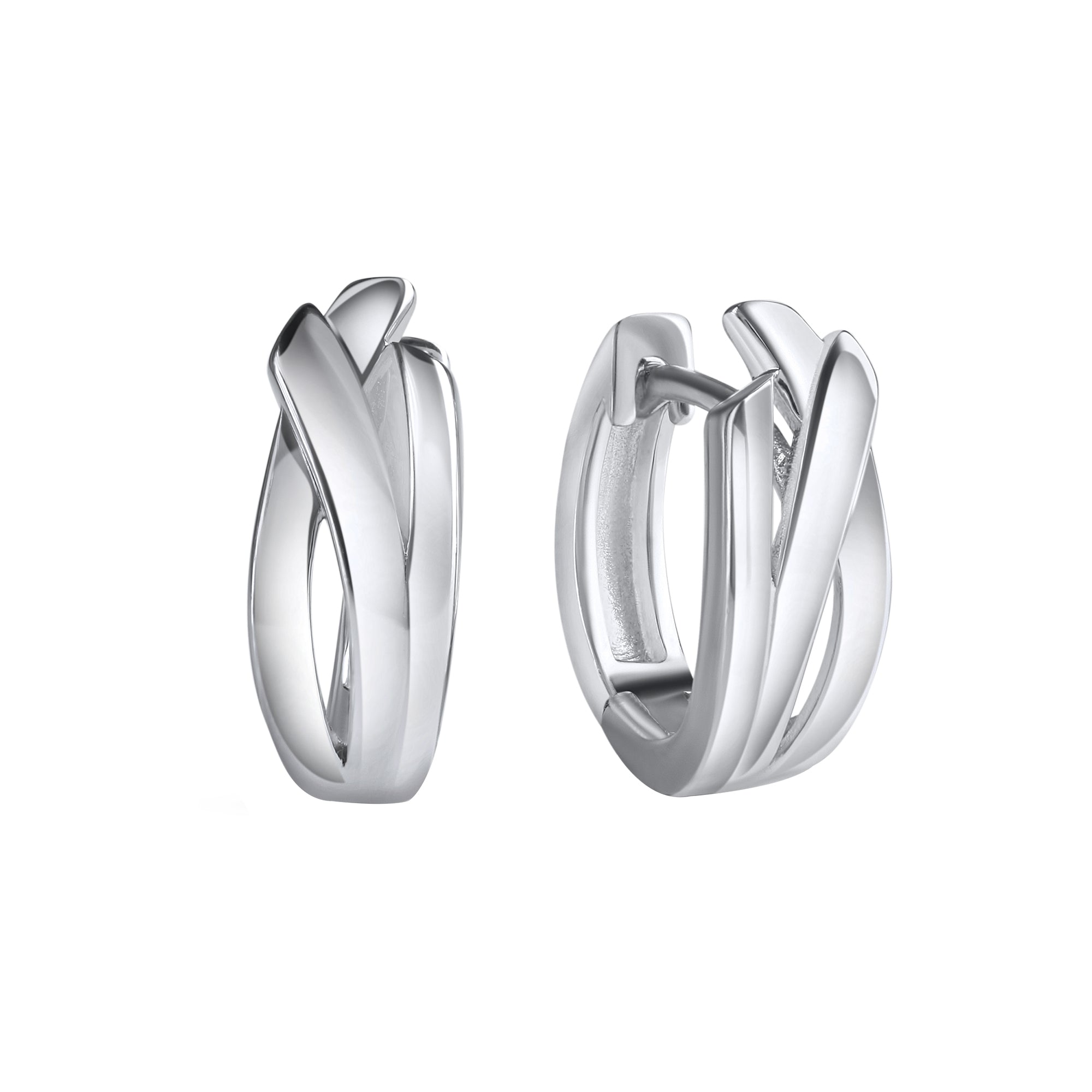 Klappcreolen 925-Sterling Silber rhodiniert