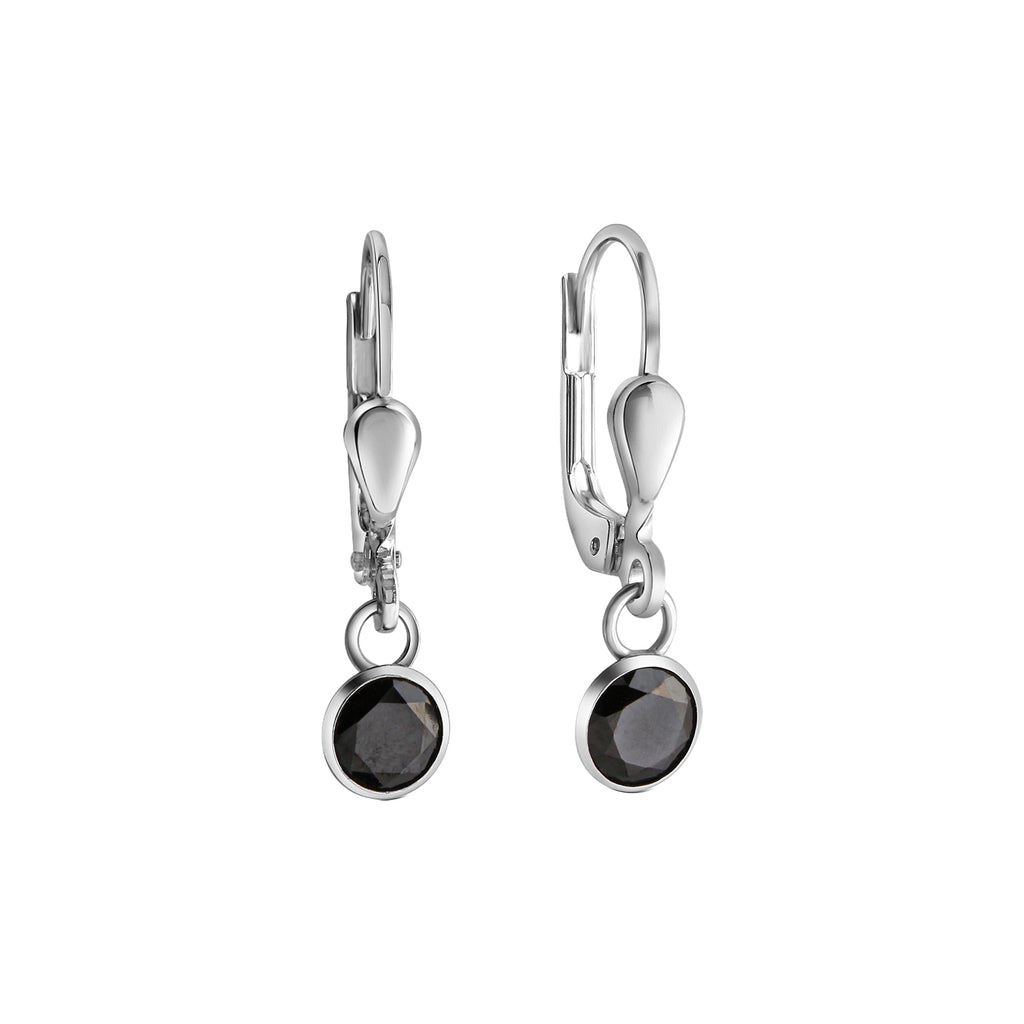 Ohrhänger 925-Sterling Silber rhodiniert Zirkonia