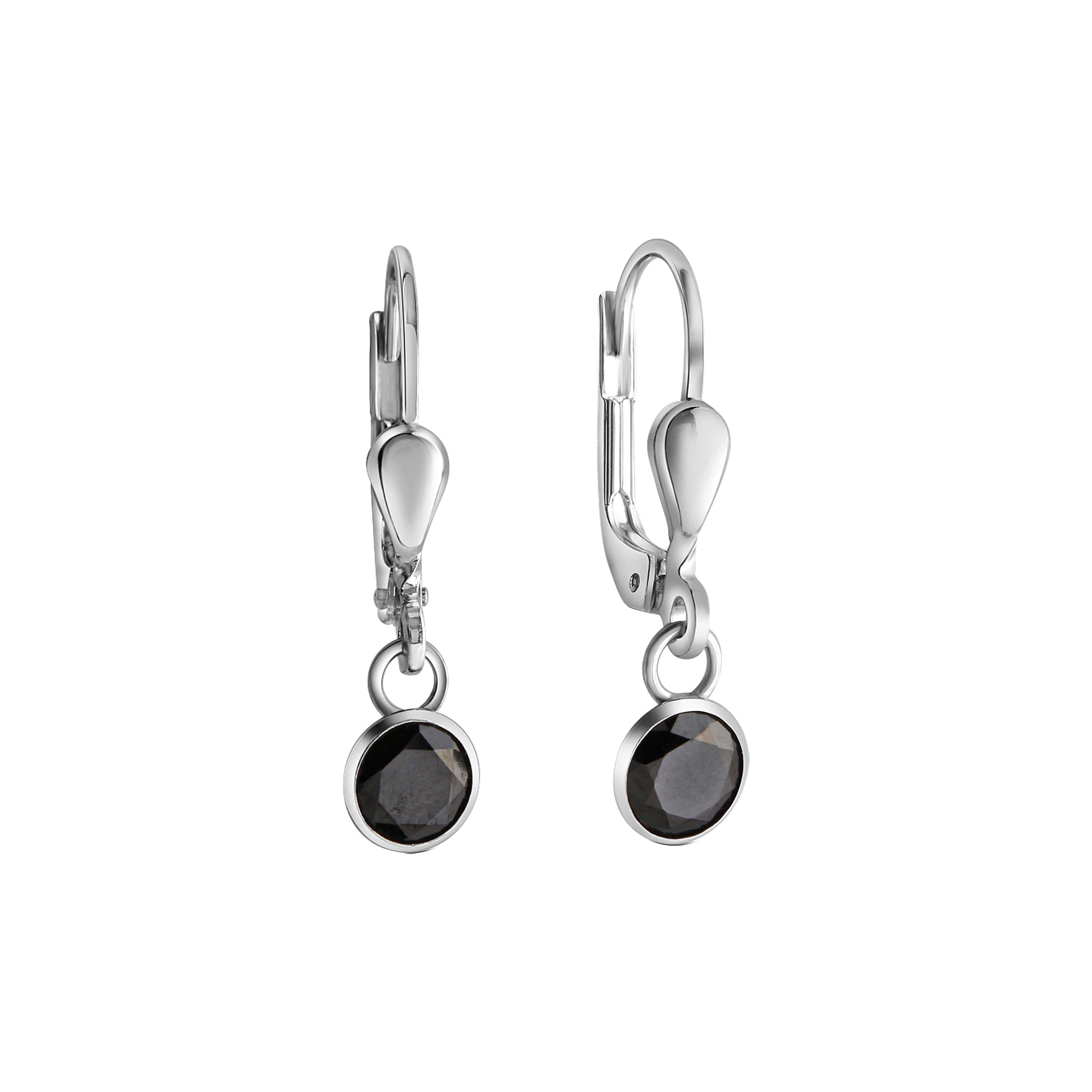 Ohrhänger 925-Sterling Silber rhodiniert Zirkonia