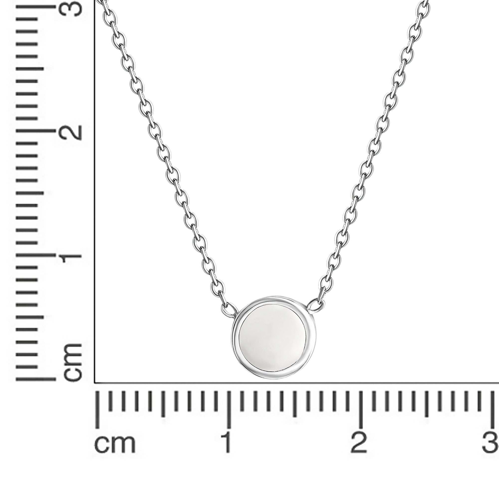 Collier 925-Sterling Silber rhodiniert