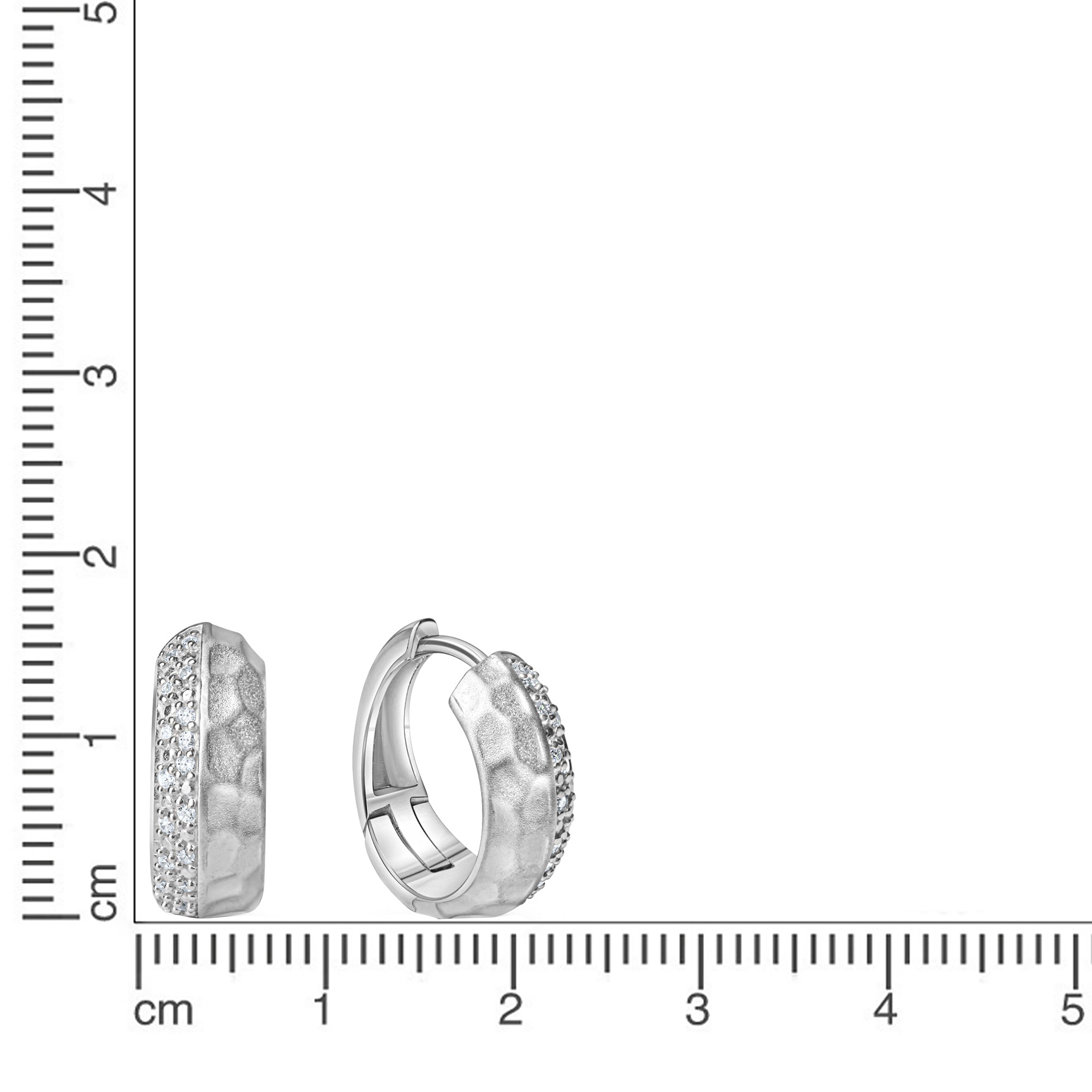 Creolen 925-Sterling Silber rhodiniert
