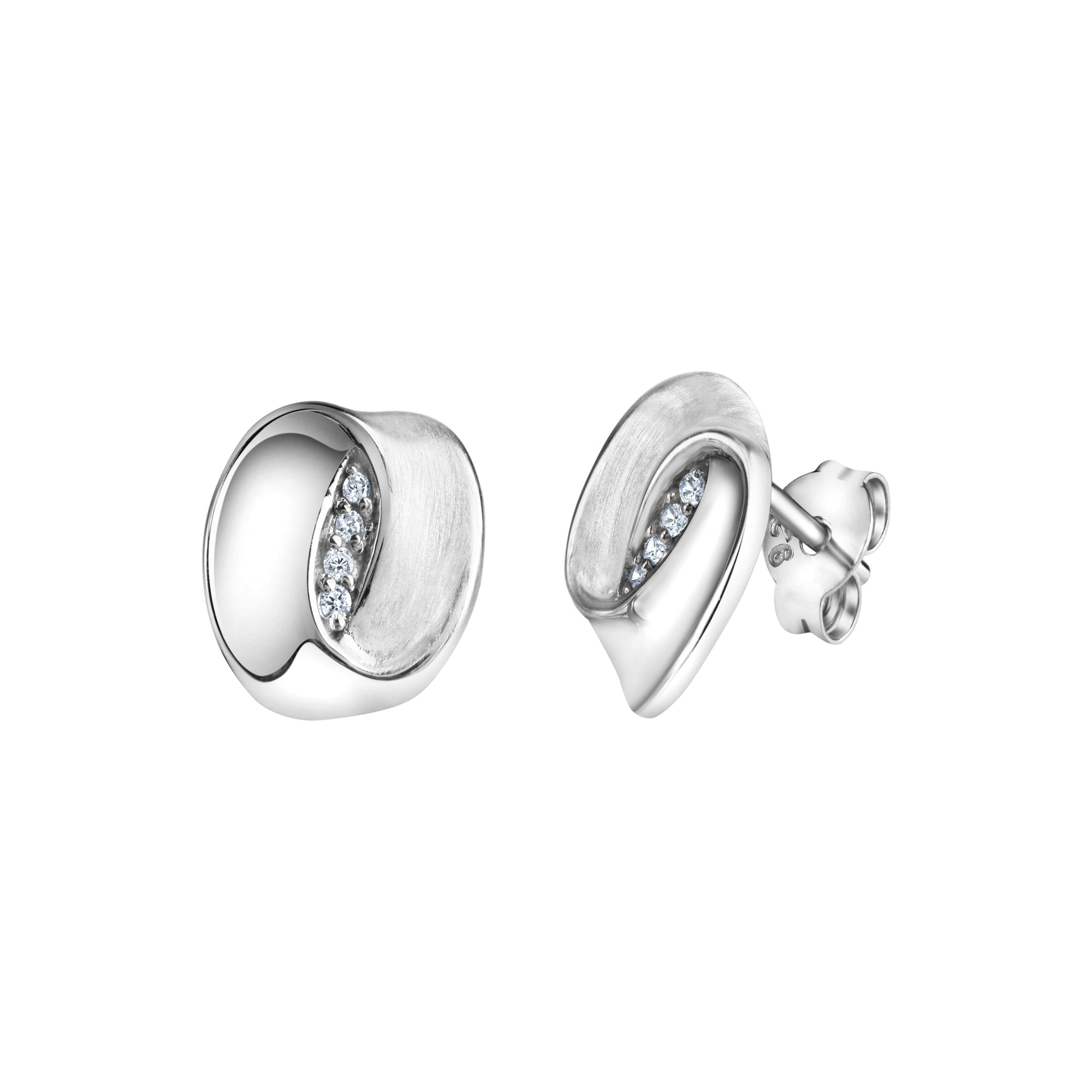 Ohrstecker 925-Sterling Silber rhodiniert
