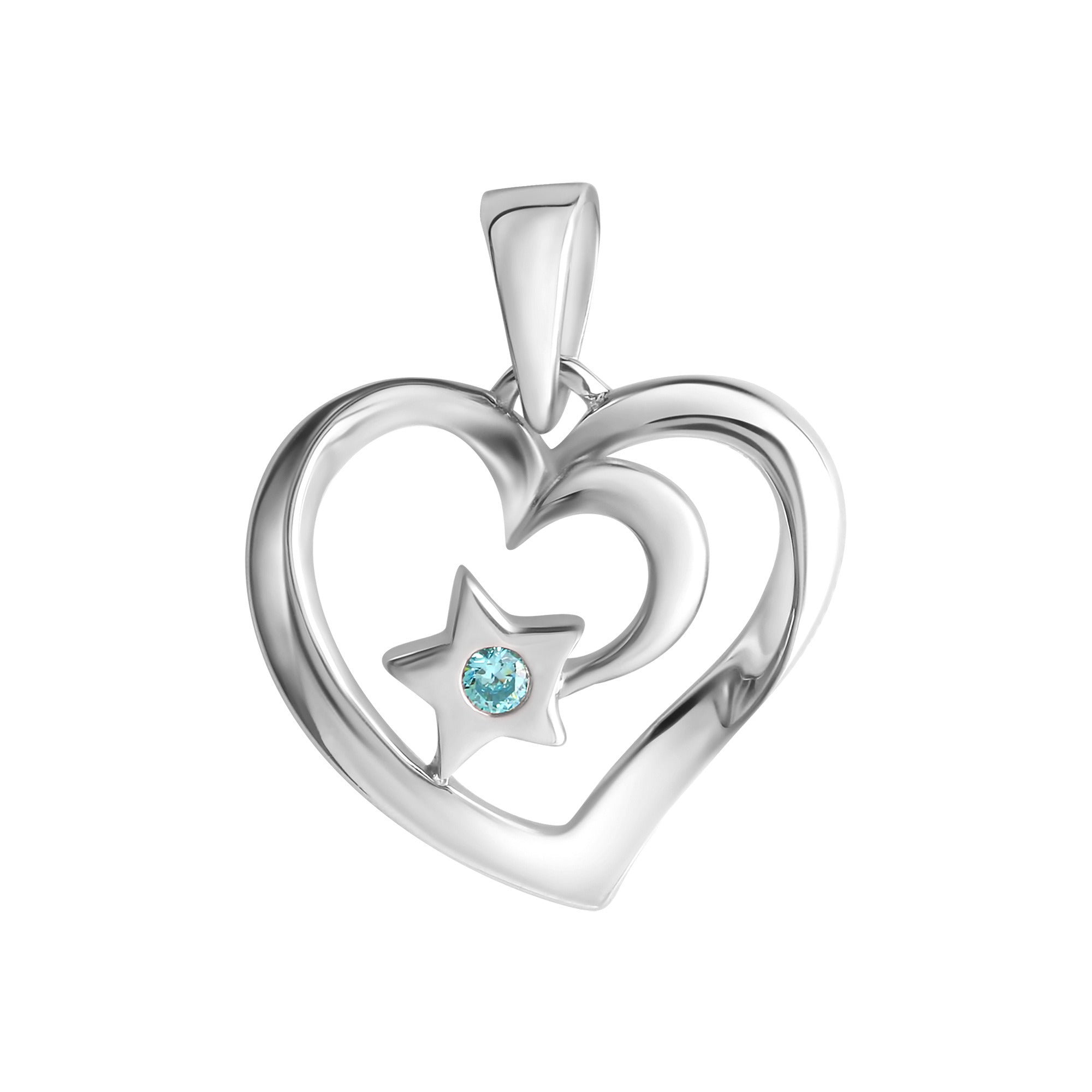 Anhänger 925-Sterling Silber rhodiniert Zirkonia