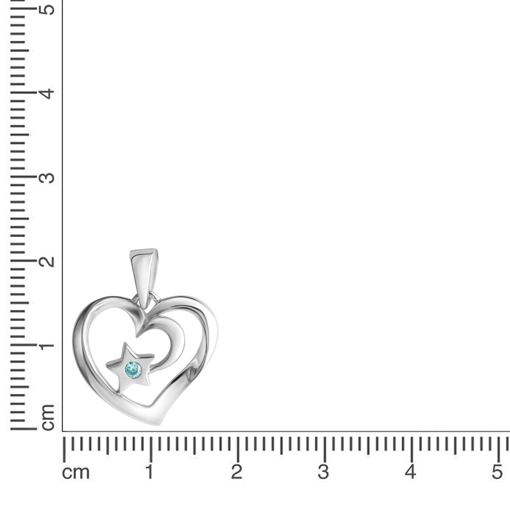 Anhänger 925-Sterling Silber rhodiniert Zirkonia