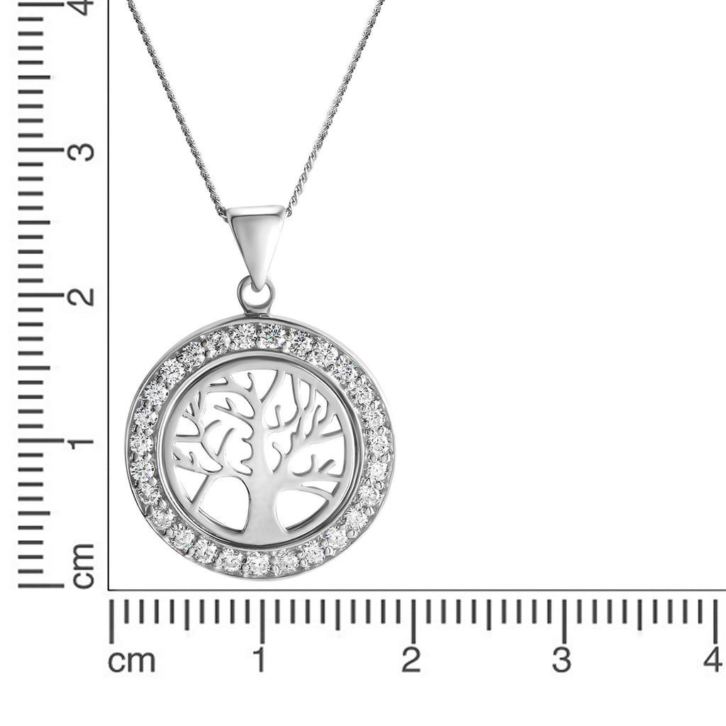 Anhänger mit Kette 925-Sterling Silber rhodiniert