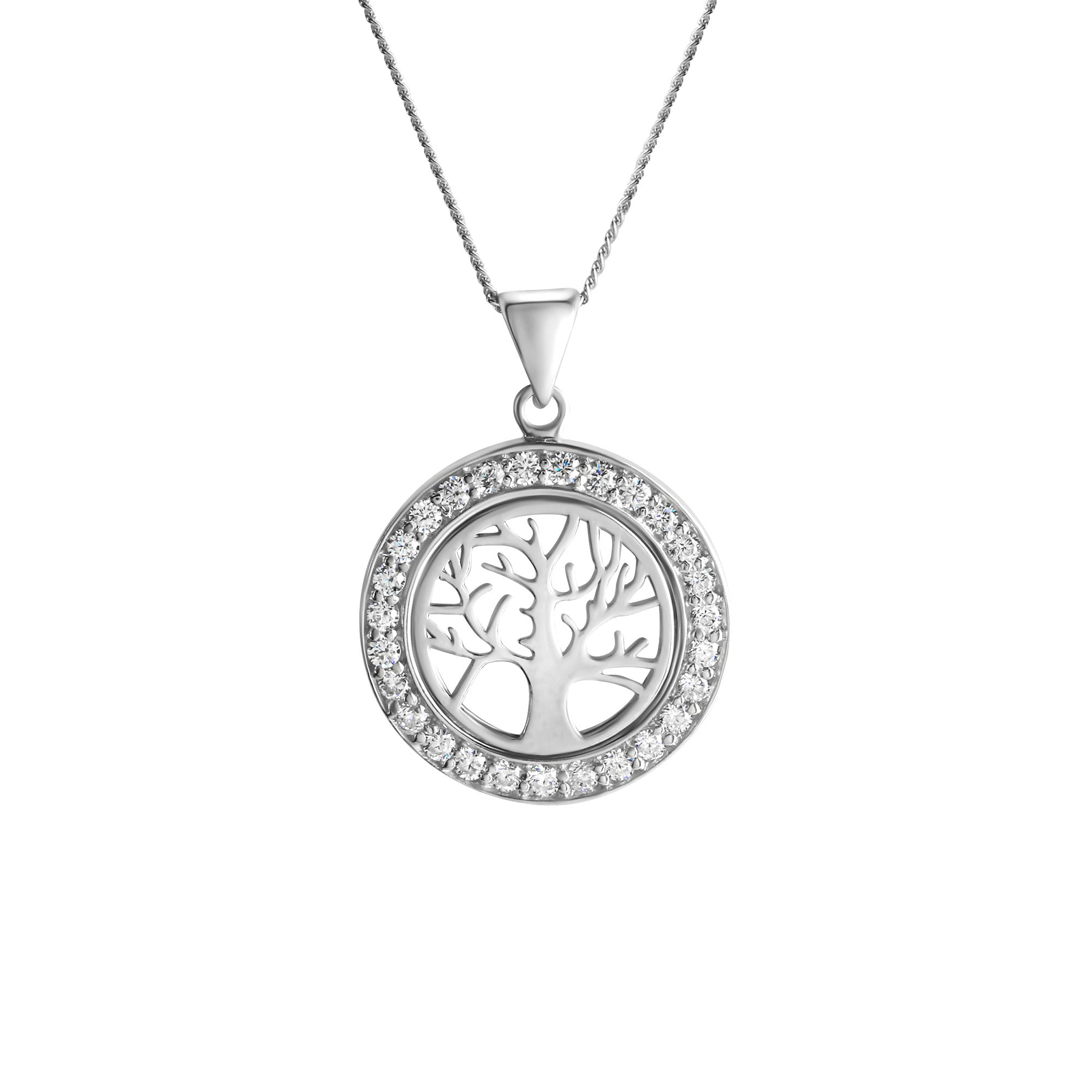 Anhänger mit Kette 925-Sterling Silber rhodiniert