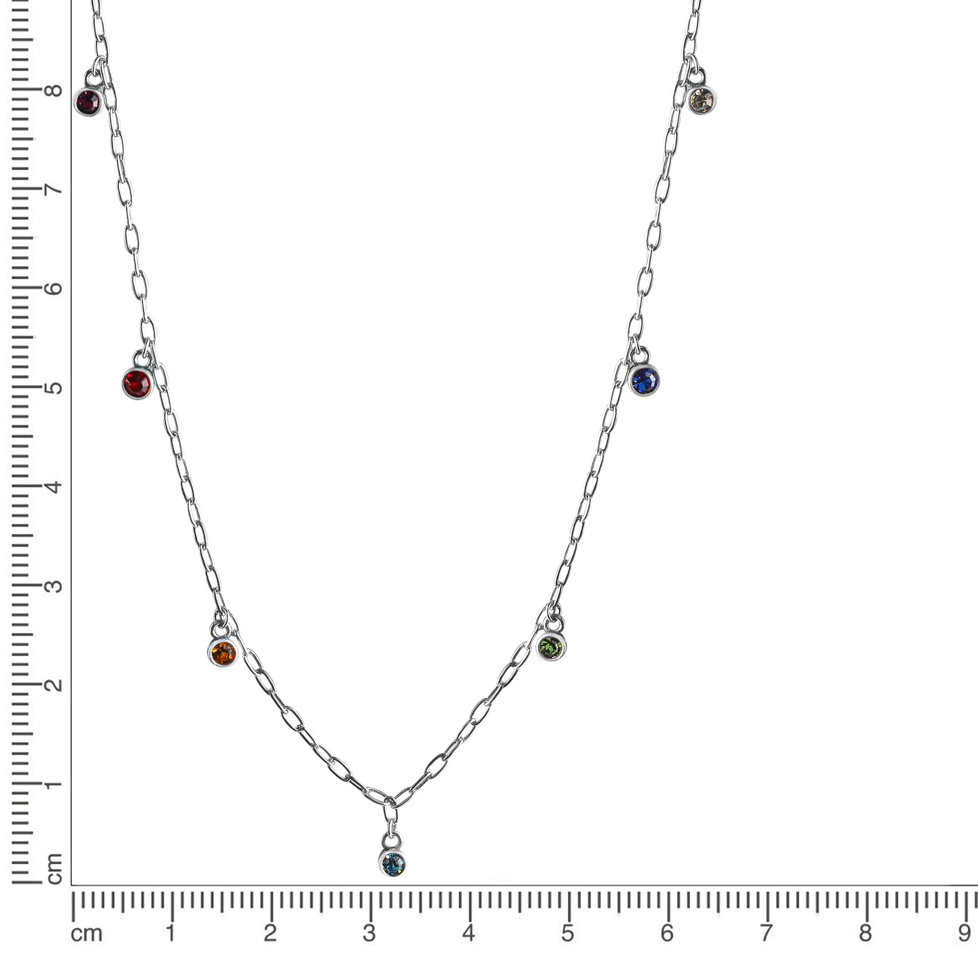 Collier 925-Sterling Silber rhodiniert