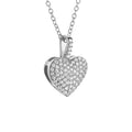 Anhänger mit Kette 925-Sterling Silber rhodiniert Zirkonia