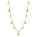Collier 925-Sterling Silber vergoldet Zirkonia