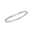 Armband 925-Sterling Silber rhodiniert Zirkonia