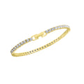 Armband 925-Sterling Silber vergoldet Zirkonia