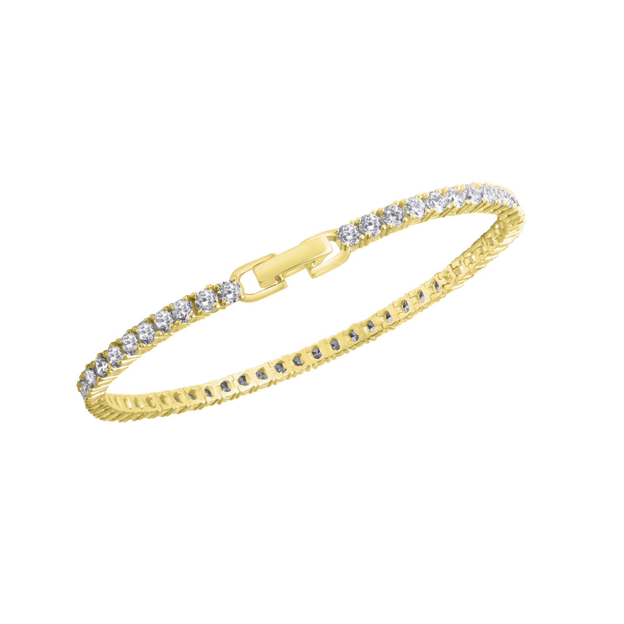 Armband 925-Sterling Silber vergoldet Zirkonia