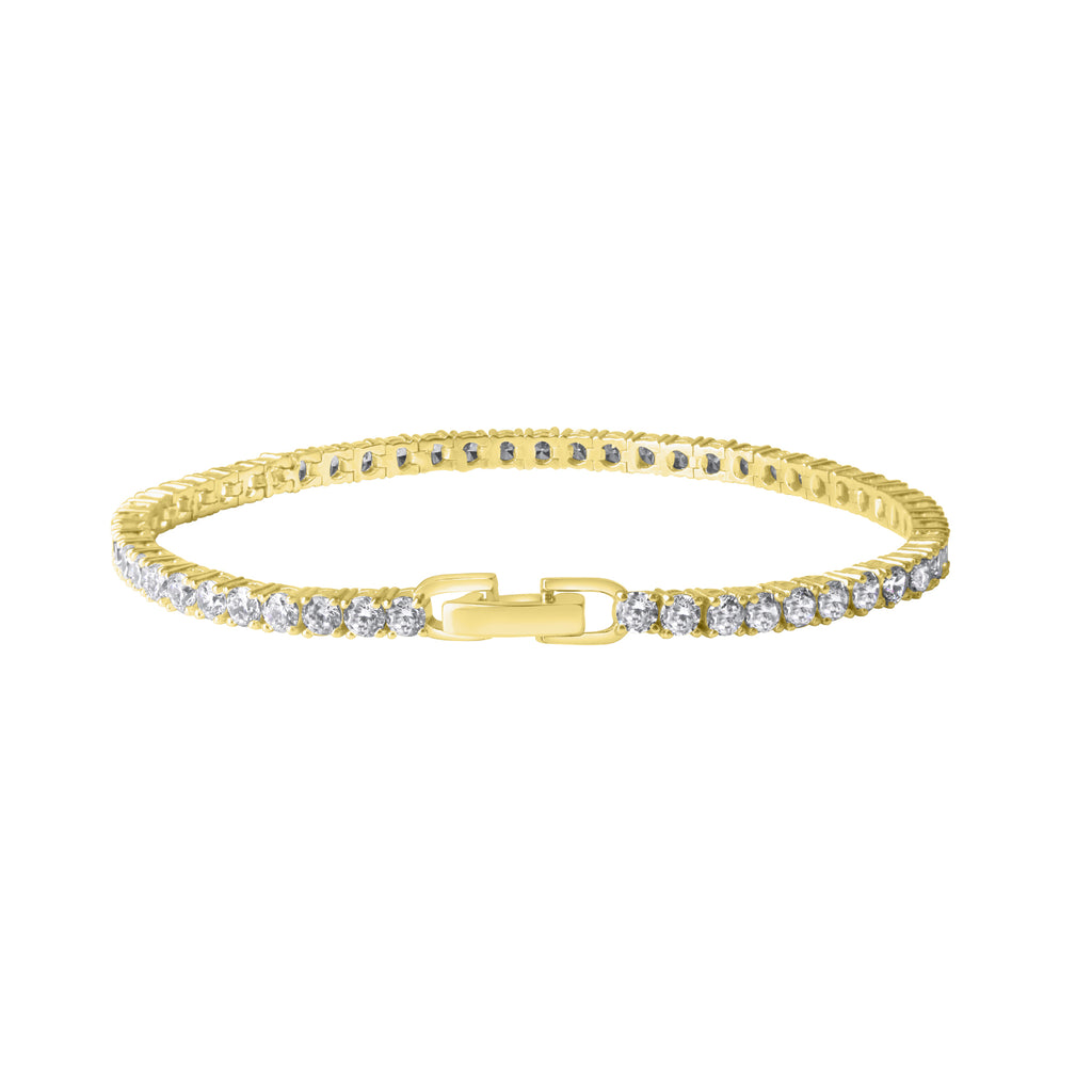 Armband 925-Sterling Silber vergoldet Zirkonia