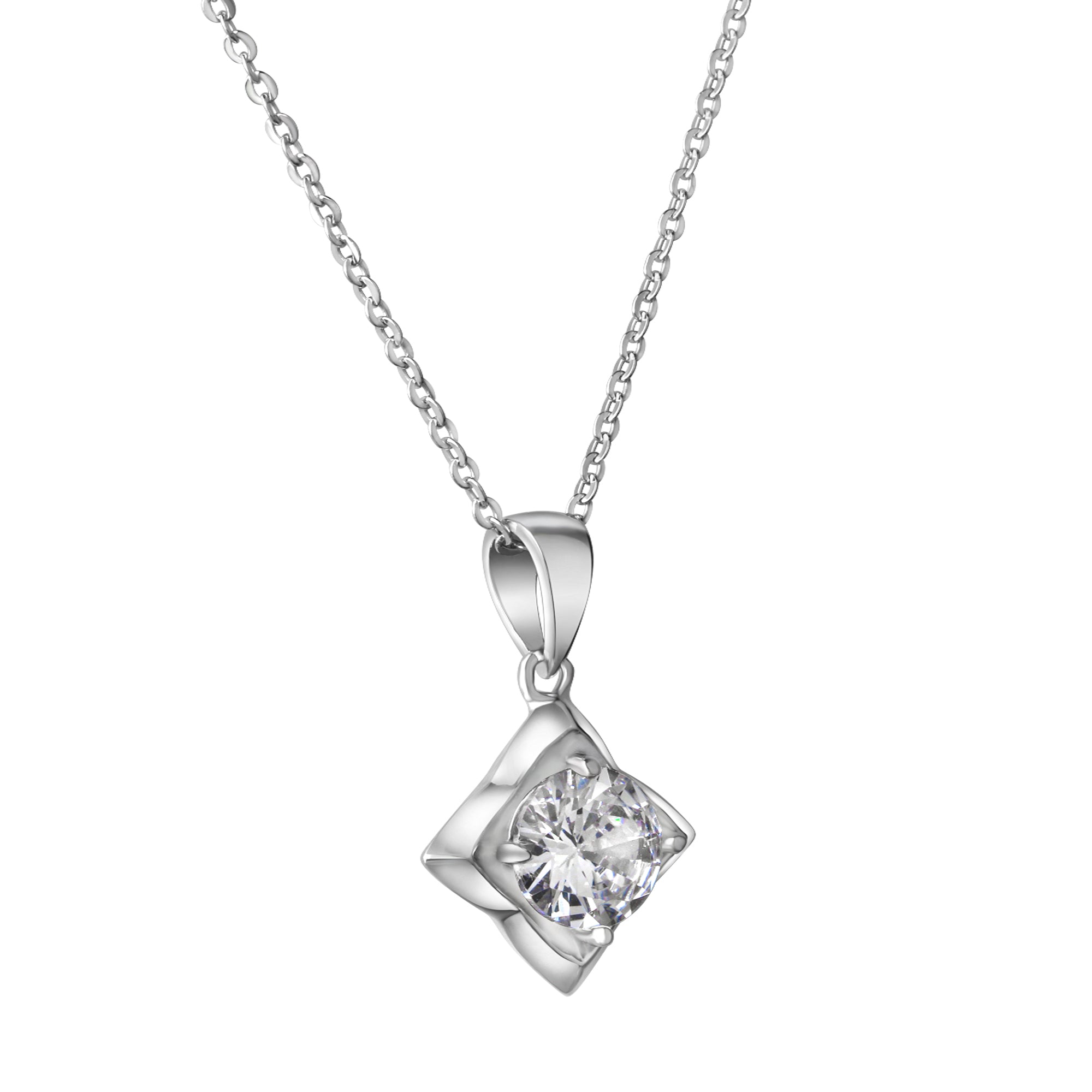 Anhänger mit Kette 925-Sterling Silber rhodiniert