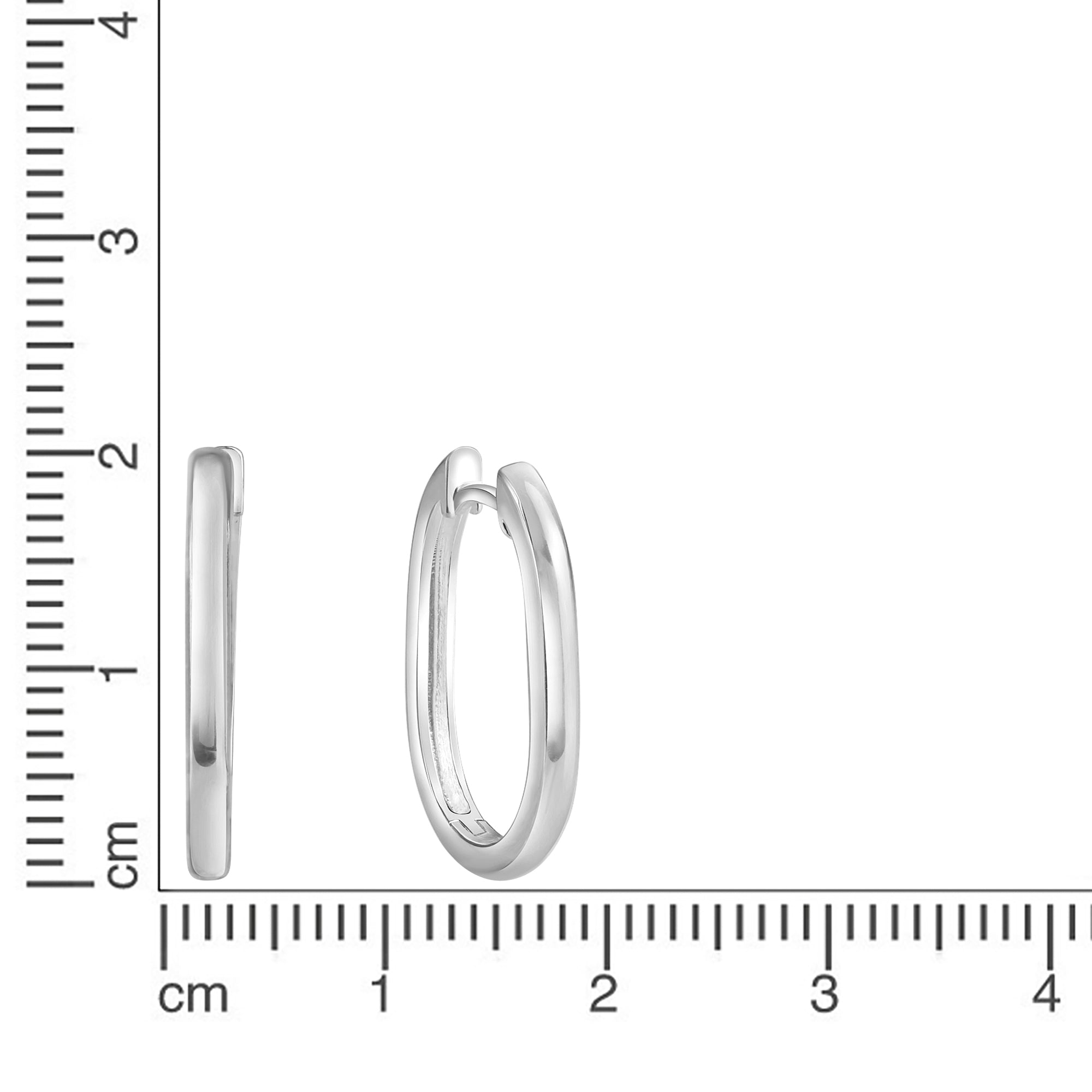 Klappcreolen 925-Sterling Silber rhodiniert
