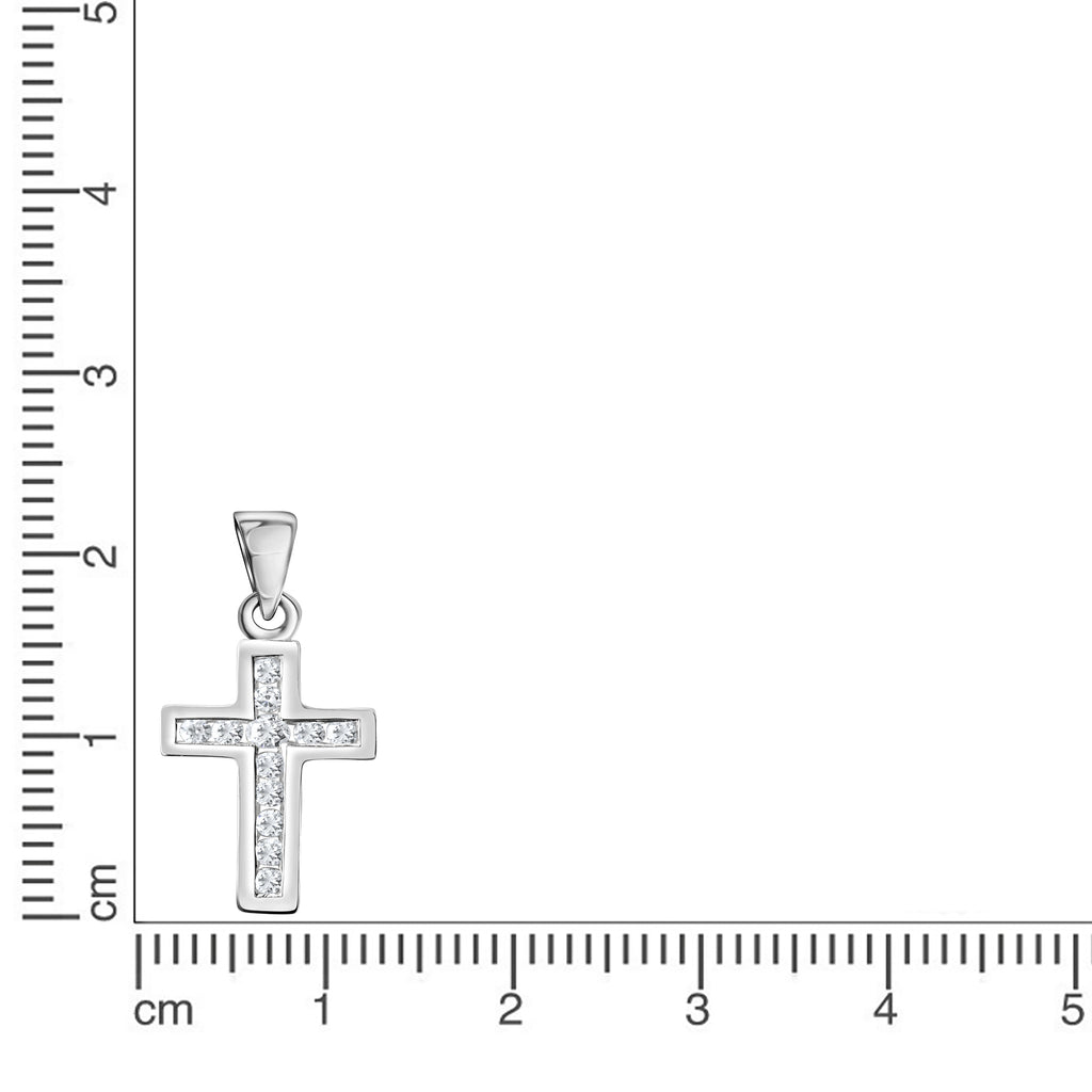 Anhänger 925-Sterling Silber rhodiniert Zirkonia