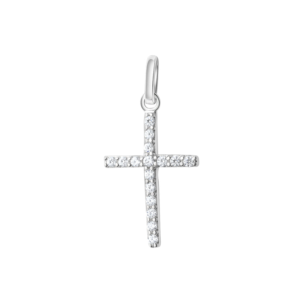 Anhänger 925-Sterling Silber rhodiniert Zirkonia